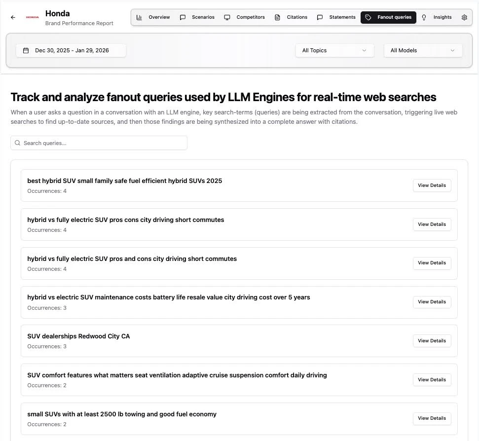 Genezio Fanout Queries